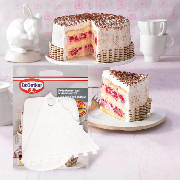 Dr OETKER Tortafésű és habkártya szett 2 részes 