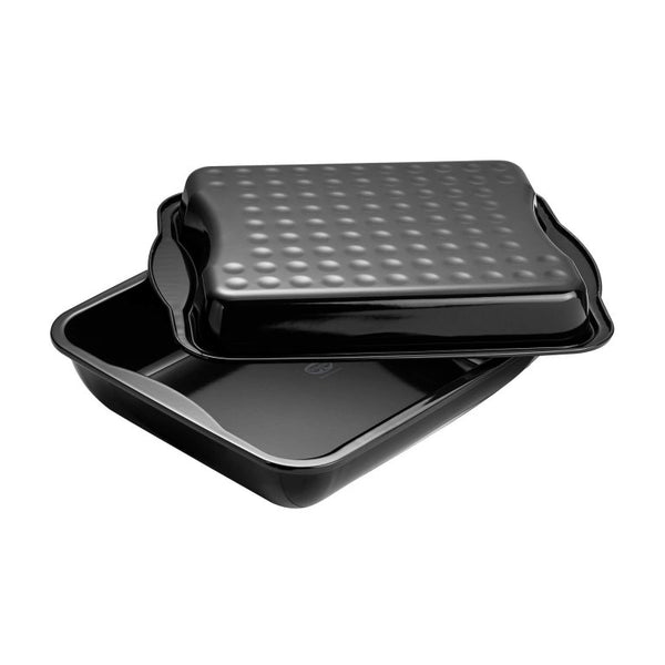 DR OETKER XXL Tepsi fedővel zománc bevonattal 42x34cm Back Idee