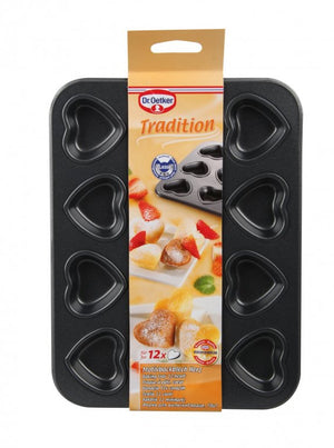 DR OETKER Tradition Mini szívek sütőforma 12 db-hoz