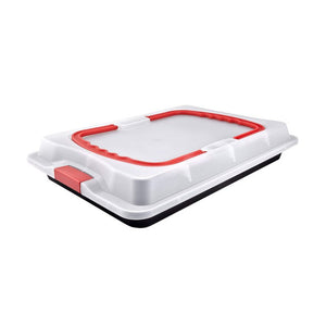 Dr OETKER Tepsi hordozható tetővel 29x42 cm Bake & Go