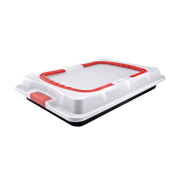 Dr OETKER Tepsi hordozható tetővel 29x42 cm Bake & Go