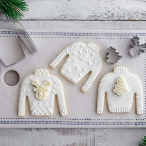 DR OETKER Süteménykiszúró Karácsonyi pulóver White Christmas