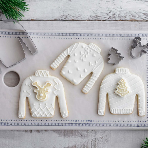 DR OETKER Süteménykiszúró Karácsonyi pulóver White Christmas