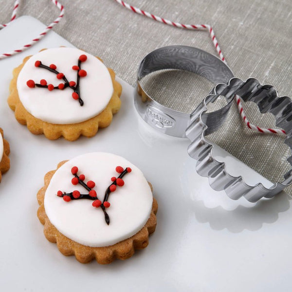 DR OETKER 2 részes kerek süteménykiszúró szett White Christmas