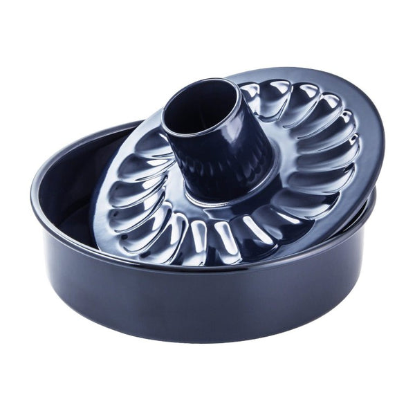 DR OETKER BACK LIEBE Kerek tortaforma kuglófbetéttel 28cm zománcozott