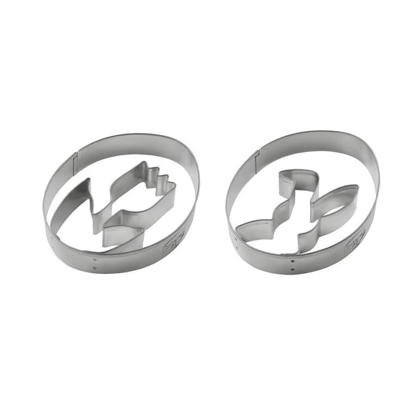 DR OETKER Nyuszi és tulipán formájú süteménykiszúró Goldiges Ostern