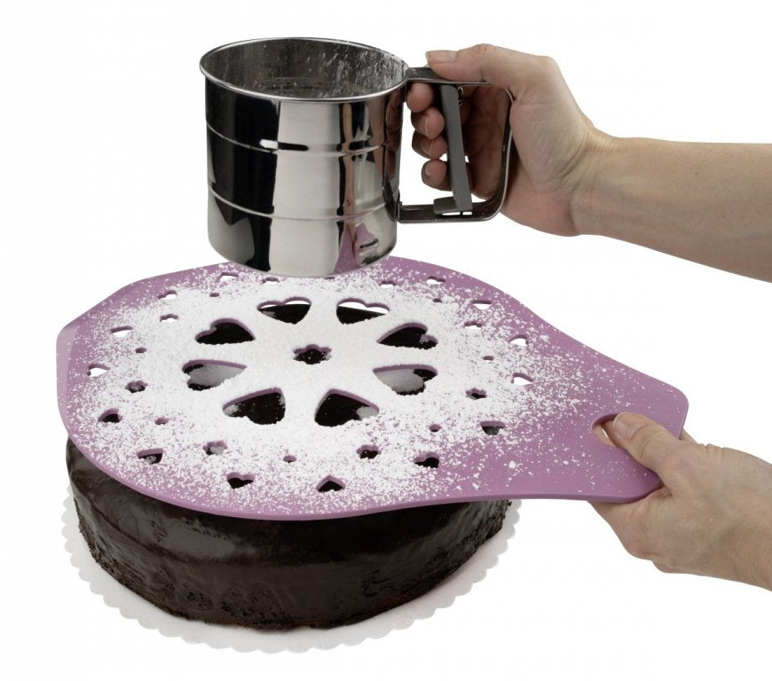 ZENKER Tortadíszítő sablon és tortaemelő Sweet Sensation