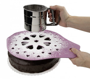 ZENKER Tortadíszítő sablon és tortaemelő Sweet Sensation