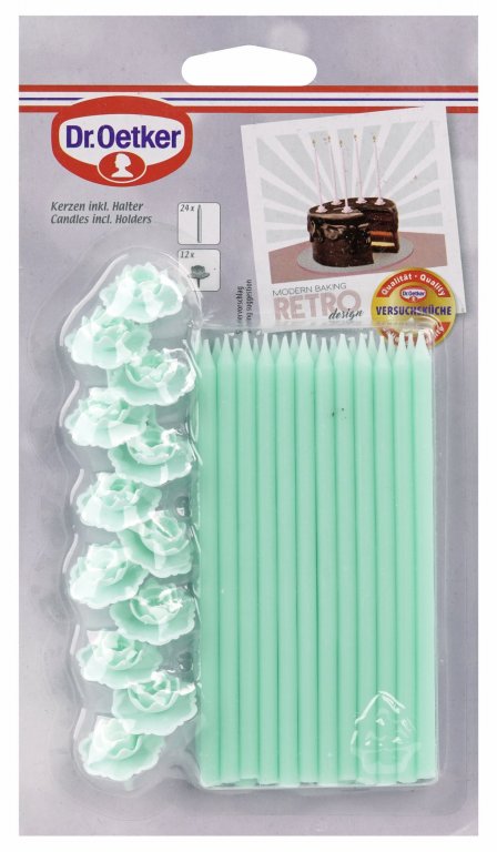 DR OETKER Gyertya 24 db + 12 db tartó