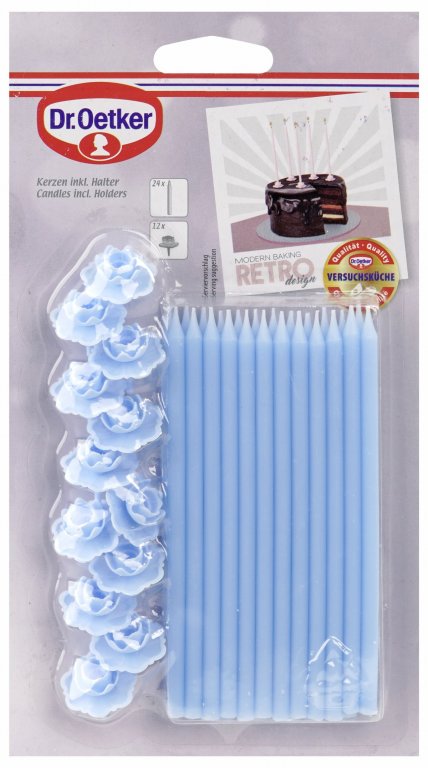 DR OETKER Gyertya 24 db + 12 db tartó