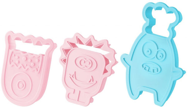 ZENKER 3 db Süteménykiszúró szett, szörnyek