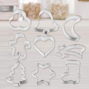 ZENKER 9 db Sütemény kivágó, horganyzott