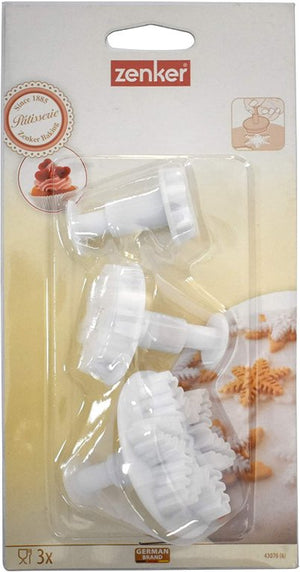 ZENKER 3 db-os Sütemény kiszúró hópihe forma