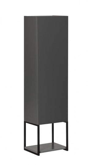 NEW YORK Midi szekrény 33 cm széles matt szürke