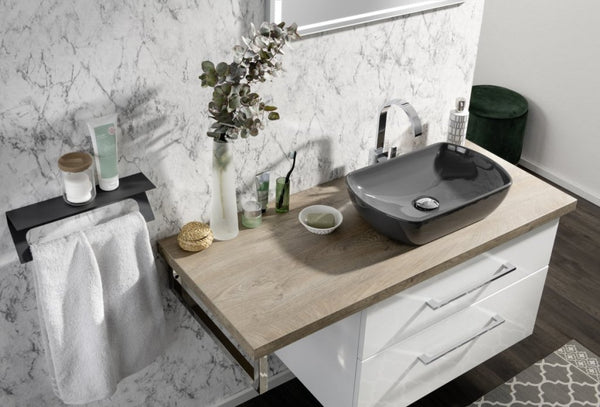 Kerámia mosdó 50 cm széles szürke