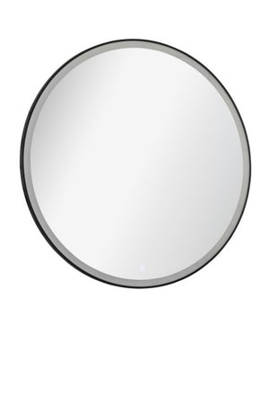 NEW YORK LED Tükör fekete kerettel 80 cm Ø