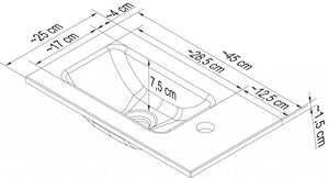 Üvegmosdó 45 cm széles 