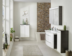 Tükrösszekrény 110 cm széles sötét tölgy