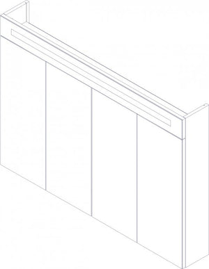 Tükrösszekrény 110 cm széles sötét tölgy