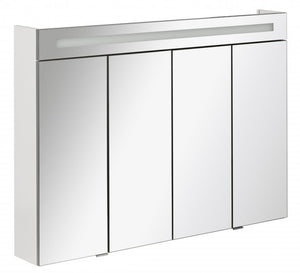 Tükrösszekrény 110 cm széles fehér