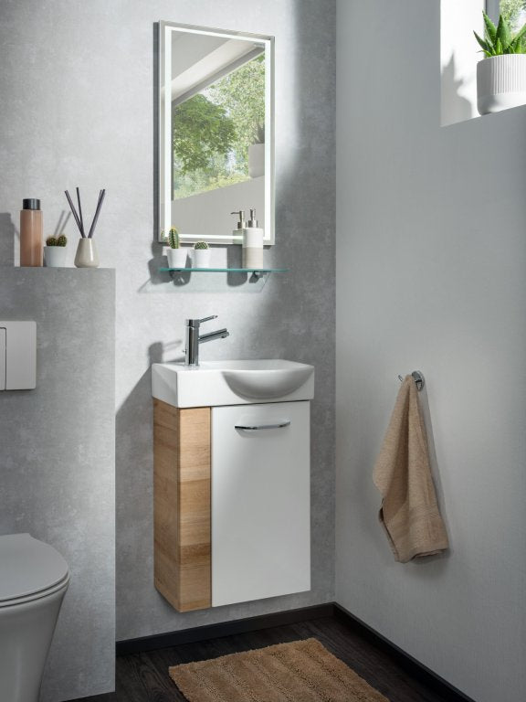 Kerámia mosdó 45 cm széles jobbos