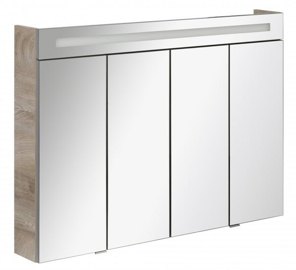 Tükrösszekrény 110 cm széles tölgy