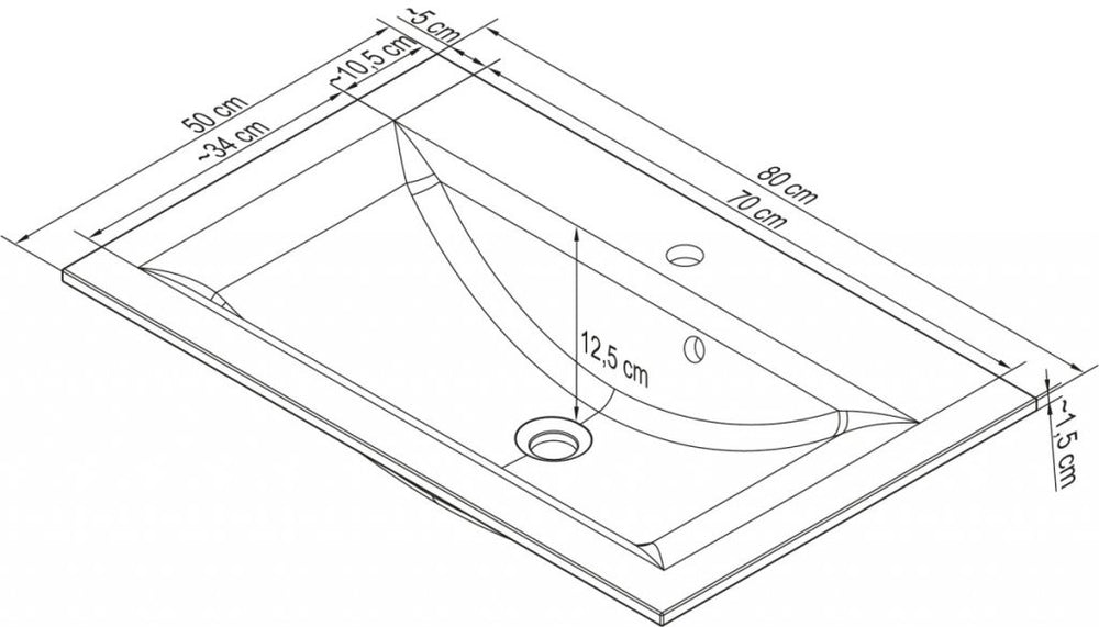 Üvegmosdó 80 cm széles mentazöld