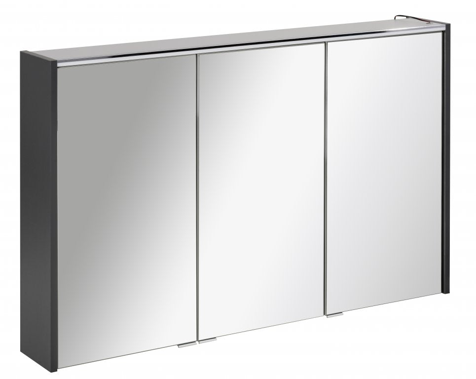 Tükrösszekrény 110 cm széles antracit
