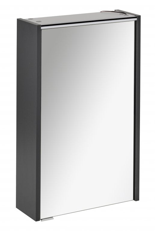 Tükrösszekrény 42 cm széles antracit