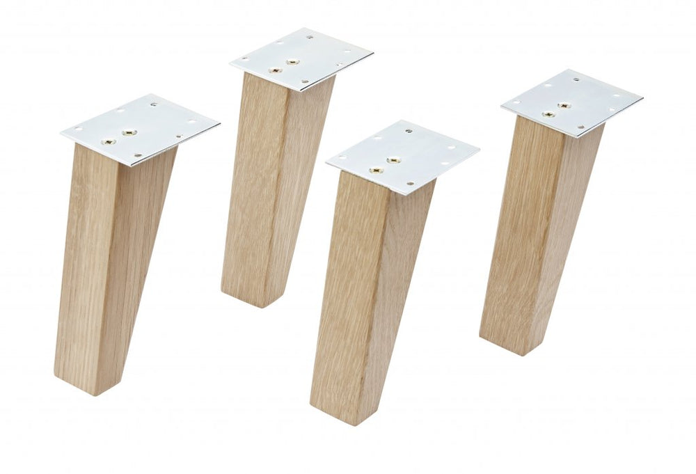 FINN Mosdóalsószekrény láb szett 4 db 15 cm magas tölgy 
