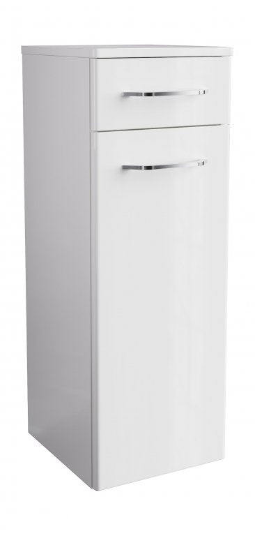 MILANO Midi szekrény 30 cm széles fehér