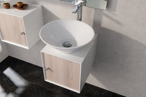 Kerek kerámia mosdó 42 cm fehér