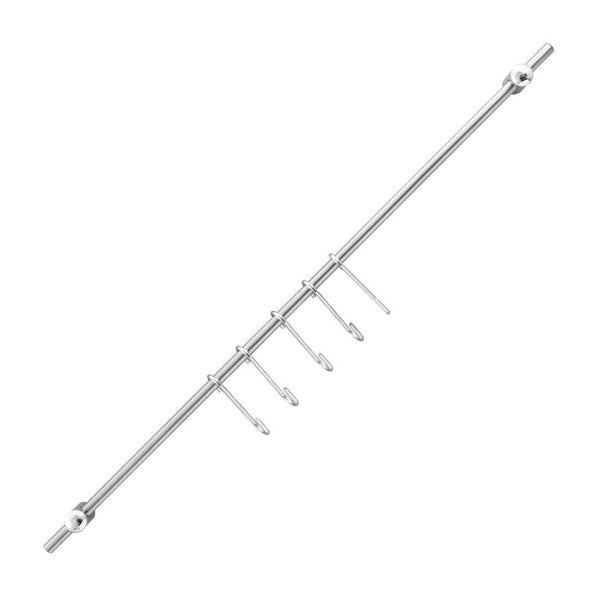 FM Akasztórúd 58 cm 6 db akasztó kampóval