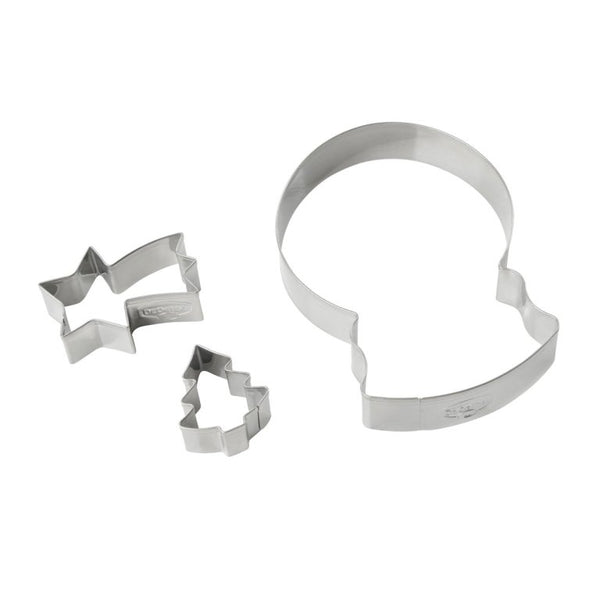 DR OETKER Süteménykiszúró 3 részes hógömb White Christmas