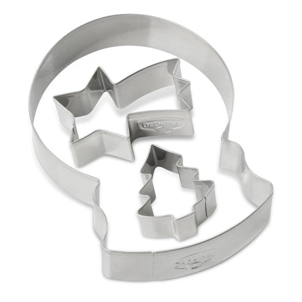 DR OETKER Süteménykiszúró 3 részes hógömb White Christmas