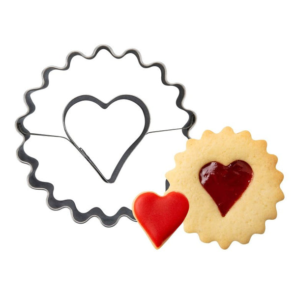 ZENKER Linzerkiszúró szív mintával