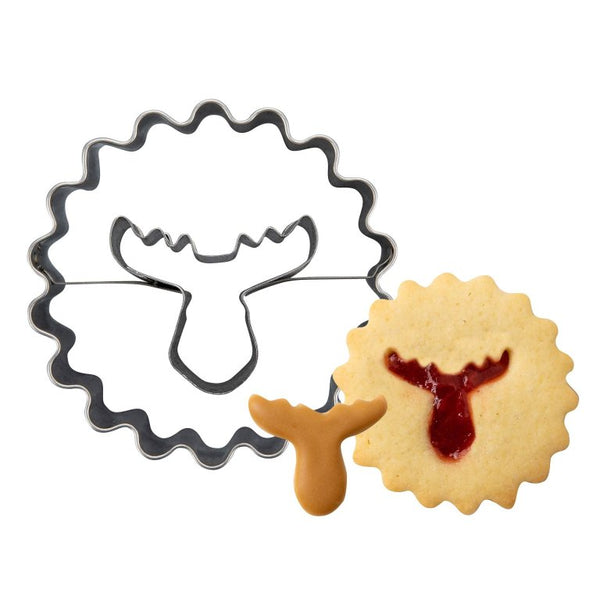 ZENKER Linzerkiszúró rénszarvas mintával