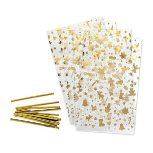 ZENKER 16 db Ajándék fóliatasak karácsonyi mintával