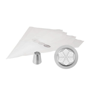 DR OETKER Csillag habnyomócső 4 db habzsákkal White Christmas 