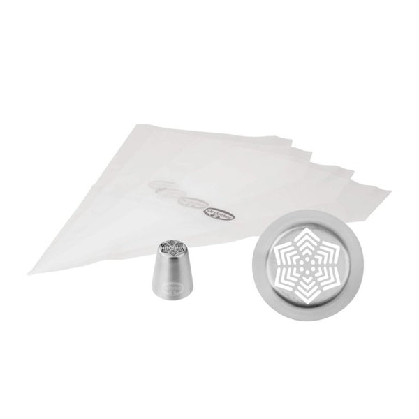 DR OETKER Csillag habnyomócső 4 db habzsákkal White Christmas 