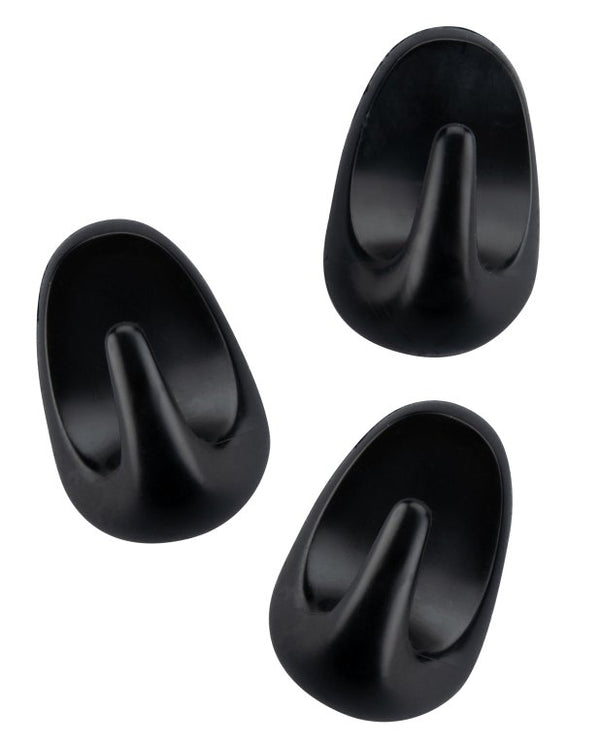 FM Akasztó 3 db 4 cm fekete Home