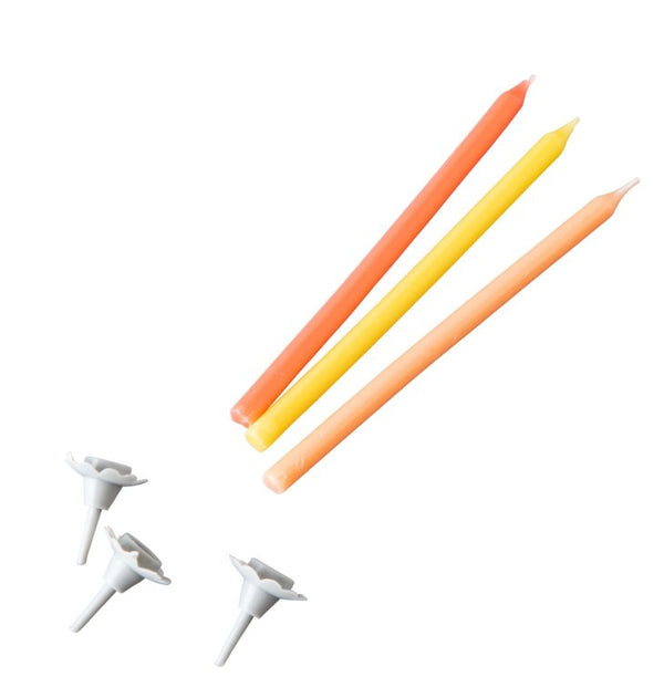 FM XXL Gyertya 12 db + 12 db tartó 10,5 cm