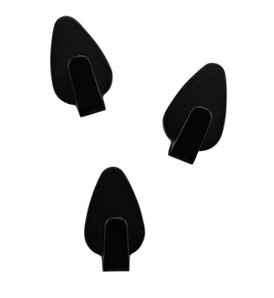 FM Akasztó 3 db 2,5 cm fekete Home