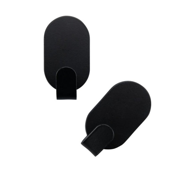 FM Akasztó 2 db 2,4 cm ovális fekete Home