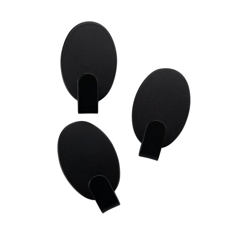 FM Akasztó 3 db 2,4 cm ovális fekete Home