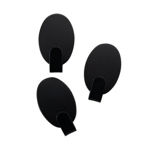 FM Akasztó 3 db 2,4 cm ovális fekete Home