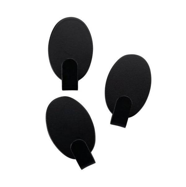 FM Akasztó 3 db 2,4 cm ovális fekete Home