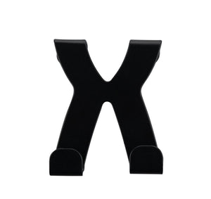 FM Ajtóakasztó 6x5 cm fekete Home