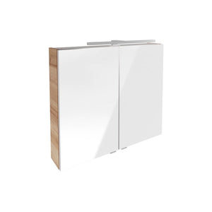 B.BRILLANT LED Tükrösszekrény 80 cm széles tölgy
