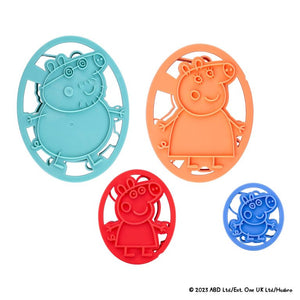 DR OETKER Süteménykiszúró szett 4 részes Peppa család Peppa Malac